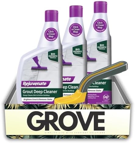 GROVE 3x Rejuvenate Grout Cleaner Bundle with Brush
