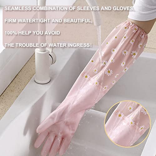 KAQ Reusable Non-Slip Rubber Cleaning Gloves 3 Pairs