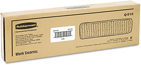 Rubbermaid Q810YEL Microfiber Dust Mop Pad 18 Yellow 6Carton