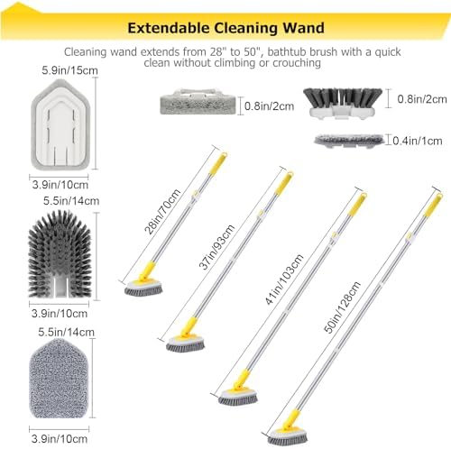 Lalafancy Shower Cleaning Brush with Locking Head