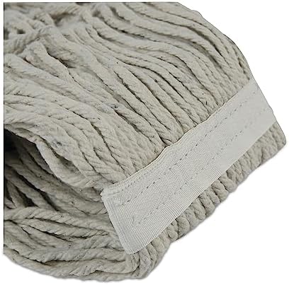 Boardwalk Banded Cotton Mop Heads 24 White Pack of 12 1