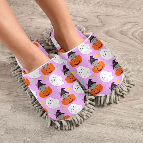 Burbuya Boo Animal Mop Slippers for Home Cleaning