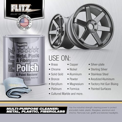 Flitz Multi-Purpose Metal Polish Paste - 1 Gallon USA-Made