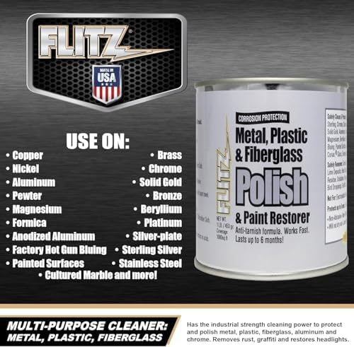 Flitz Multi-Purpose Metal Polish Paste - 1lb Can USA Made