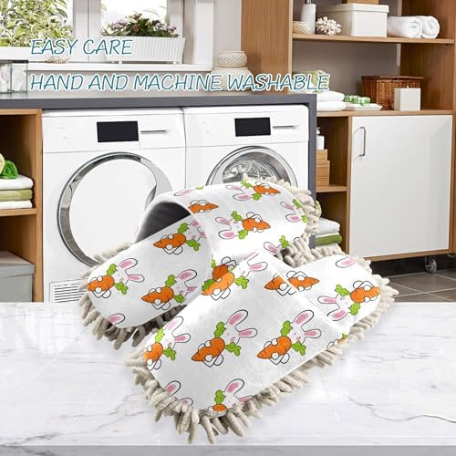 Burbuja Cartoon Bunnies Mop Slippers for Home Kitchen