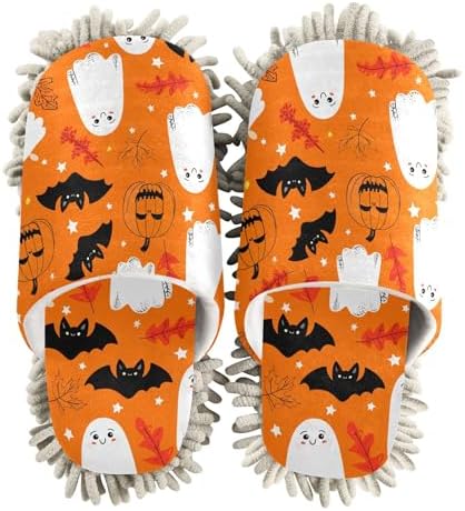 Burbuja Cartoon Ghosts Mop Slippers for Home Cleaning 1