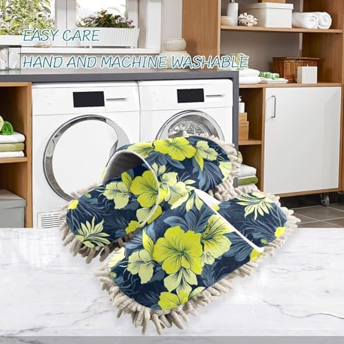 RunningBear Hibiscus Mop Slippers for Easy Cleaning