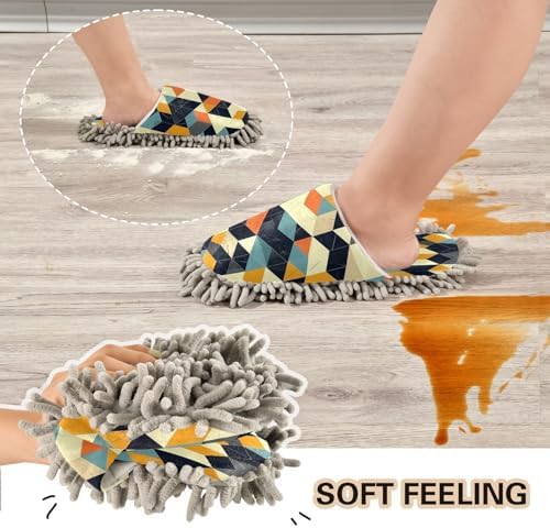 Zhirexin Colorful Lattice Cleaning Slippers