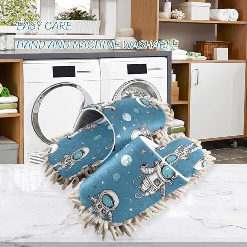 Zhirexin Cleaning Mop Slippers with Microfiber