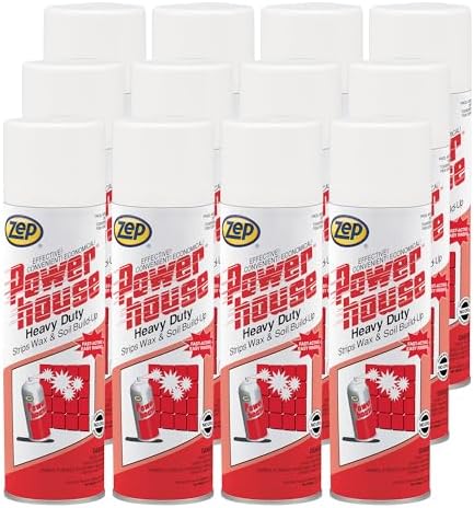 Zep Powerhouse Heavy-Duty Cleaner and Wax Stripper - 18 oz Case of 12