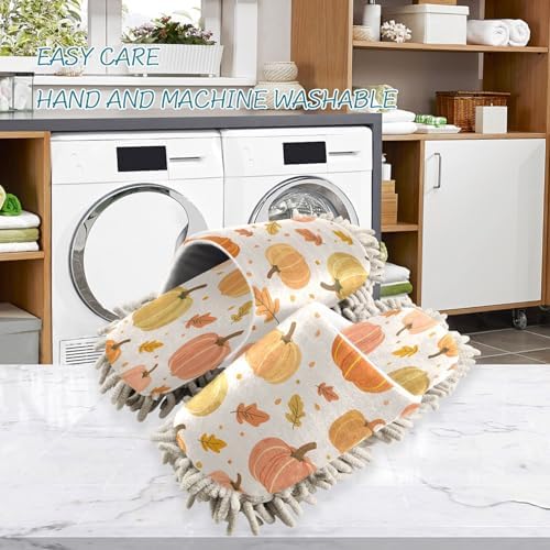 Zhirexin Thanksgiving Cartoon Pumpkin Cleaning Slippers