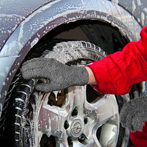Bencailor 6 Pairs Microfiber Dusting Gloves