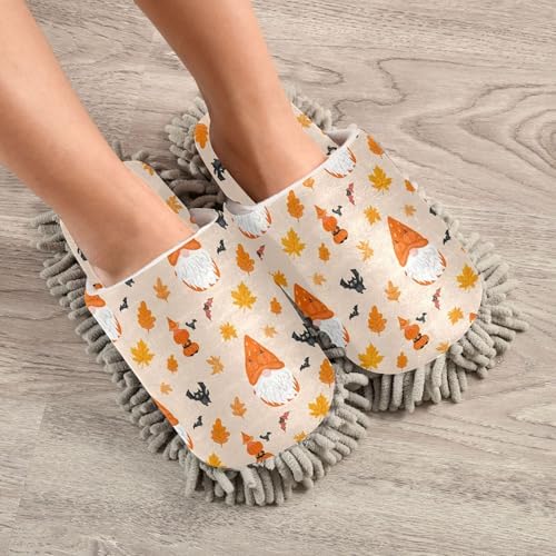 Burbuja Halloween Costume Gnome Mop Slippers for Women Men