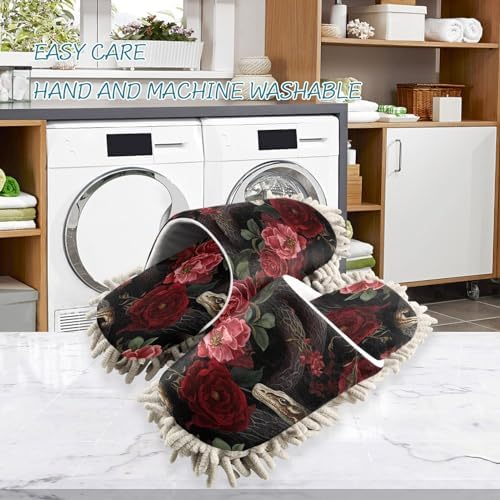 Zhirexin Microfiber Mop Slippers for Men Women Floor Cleaning