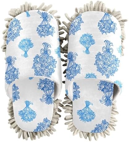 Burbuja Mop Slippers for Home Cleaning Absorbent Quiet
