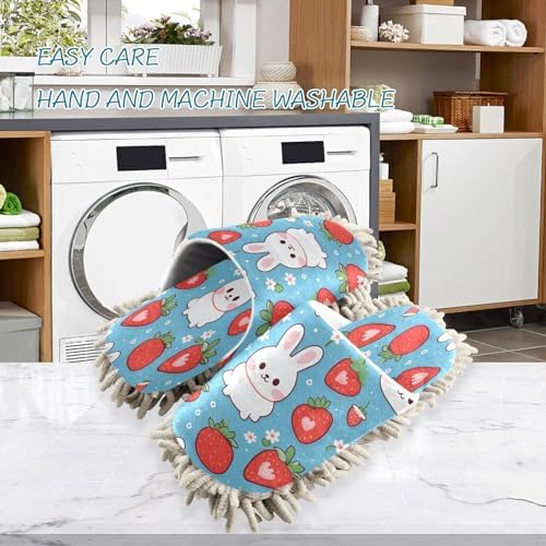 Bulletgxll Mop Slippers - Soft Microfiber Cleaning Slippers for Home Use