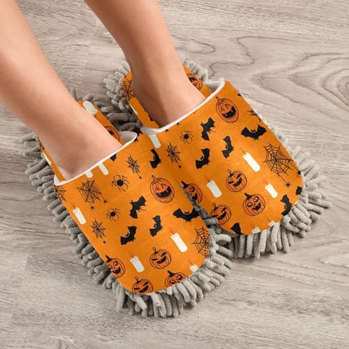 Burbuja Bat Candle Mop Slippers for Home Cleaning