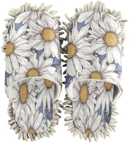 Zhirexin Daisy Flower Kitchen Cleaning Slippers