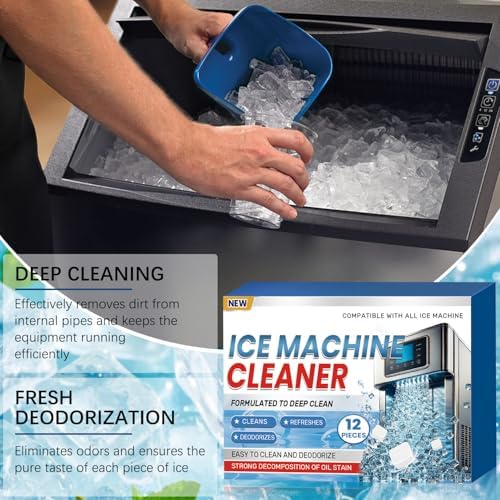 EHENiZ Ice Maker Descaler Cleaner Tablets 12-Pack for Clear Ice