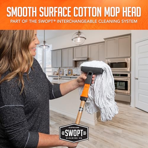 SWOPT Cotton Mop Head - Interchangeable for All Cleaning Tools