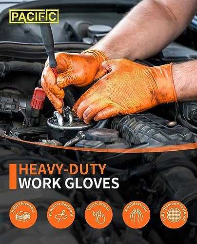 PACIFIC PPE 8 Mil Nitrile Gloves 100 Count