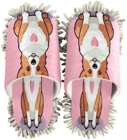 Bulletgxll Cartoon Dog Cleaning Slippers M