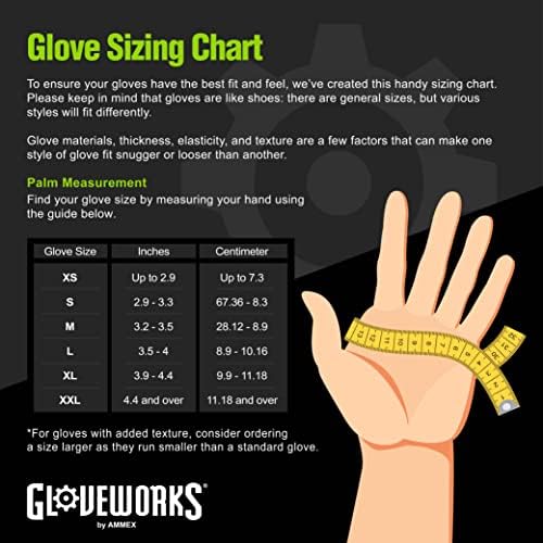 GLOVEWORKS HD Nitrile Gloves with Raised Diamond Grip