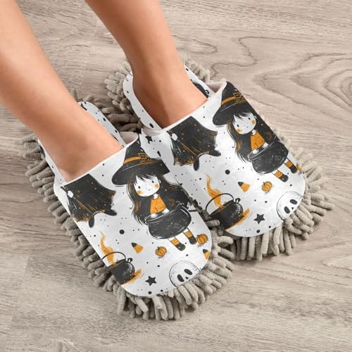 Zhirexin Halloween Mopping Slippers for Men Women