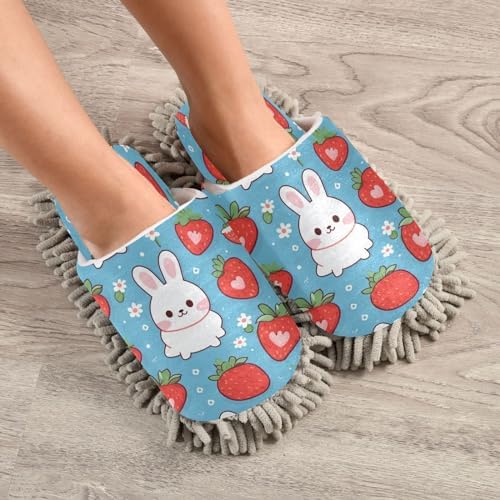 Bulletgxll Mop Slippers - Soft Microfiber Cleaning Slippers for Home Use