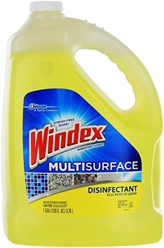 Windex Disinfectant All-Purpose Cleaner Refill 1 Gallon Citrus Scent