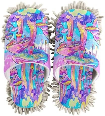 Colorful Mushrooms Cleaning Slippers for Home Use