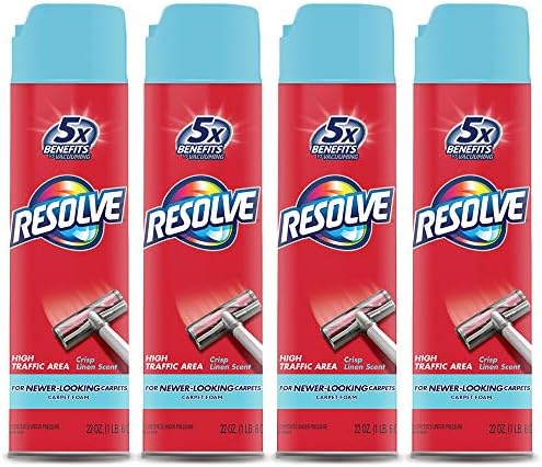 Resolve High Traffic Carpet Foam Crisp Linen 88 oz 4 Cans