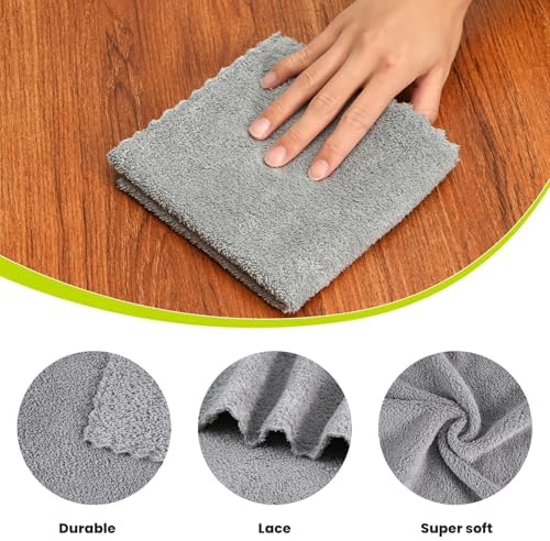 Neessno 12-Pack Microfiber Cleaning Cloths