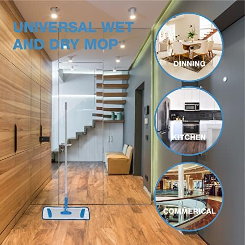 12 Pack Reusable Microfiber Mop Pads for Hard Floors