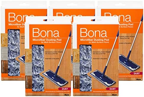 Bona MicroPlus Dusting Mop Pad 5 Pads Set