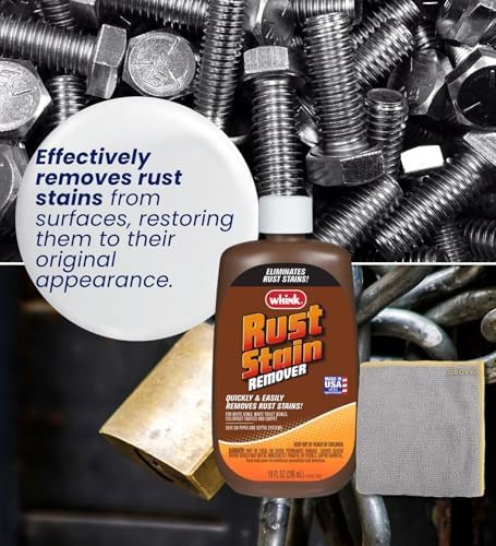 GROVE Whink Rust Stain Remover 10 oz with Microfiber Cloth