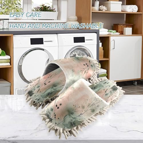 Zhirexin Microfiber Mop Slippers for Men Women