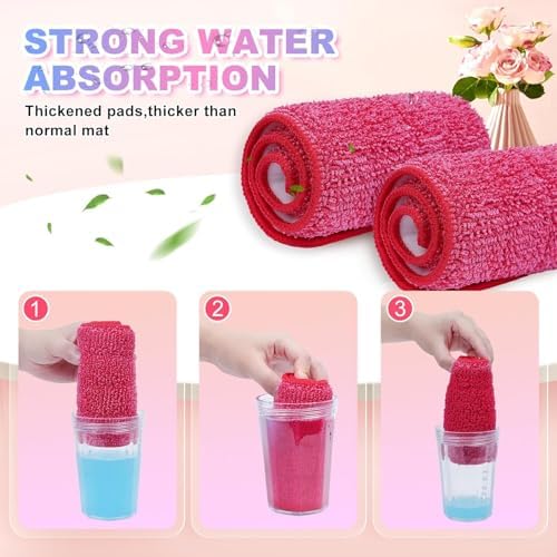 iKEEPOW 165 Reusable Microfiber Mop Pads 8 Pack