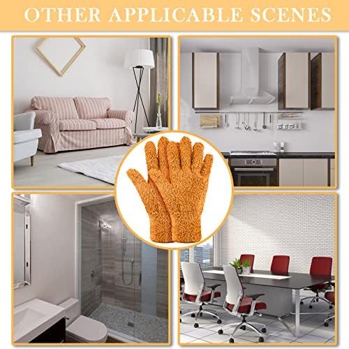 Bencailor 6 Pairs Microfiber Dusting Gloves