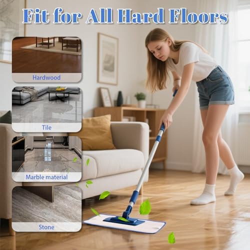 FOITLE 2 Pack Microfiber Reusable Mop Pads for Bona