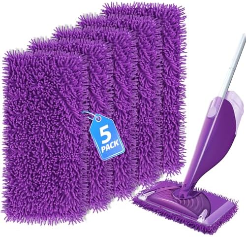 KeeTidy Reusable Mop Pads for Swiffer Wet Jet 5 Pack 1