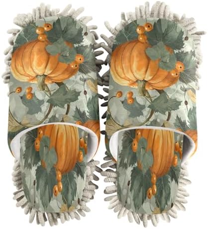 Zhirexin Thanksgiving Pumpkin Cleaning Slippers