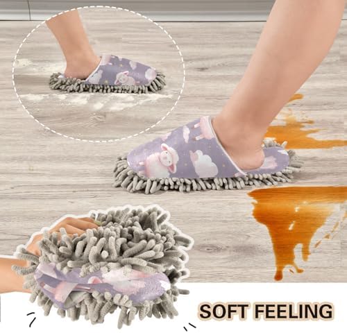 Zhirexin Microfiber Mop Slippers for House Floor Cleaning