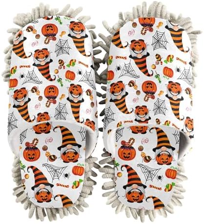Burbuja Halloween Gnomes Dust Mop Slippers for Home Kitchen