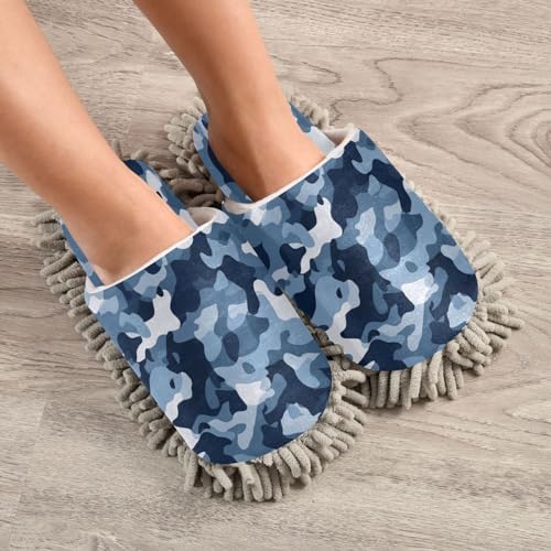 Zhirexin Blue Mopping Slippers for Home Cleaning