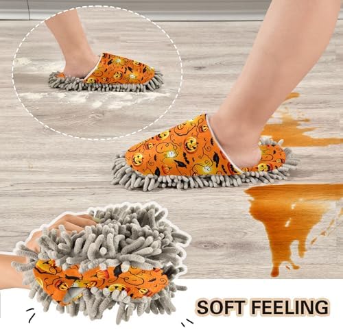 Burbuja Spooky Halloween Dust Mop Slippers