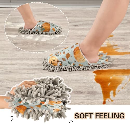 Zhirexin Microfiber Mop Slippers for House Cleaning 1