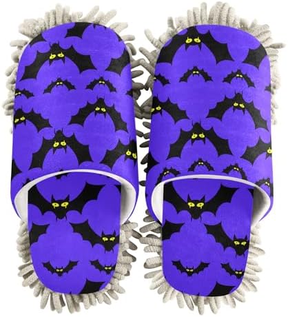 Burbuja Cartoon Bats Mop Slippers for Home Kitchen
