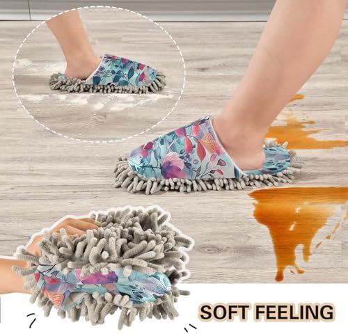 Zhirexin Watercolor Flower Cleaning Slippers