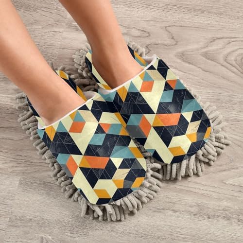Zhirexin Colorful Lattice Cleaning Slippers